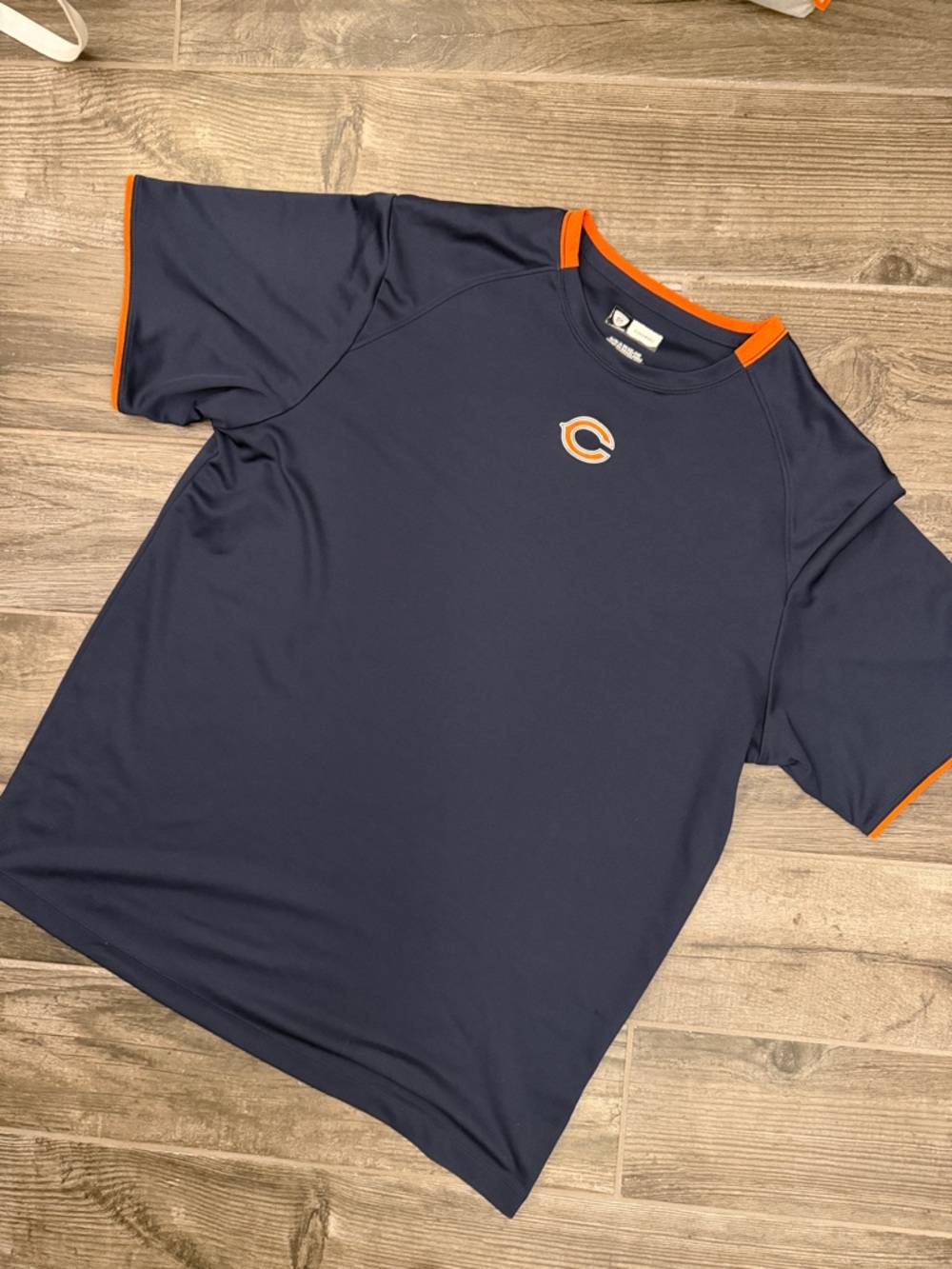 Chicago Bears Navy & Orange Logo Short Sleeve Tee